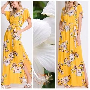 Maribelle Sweet Hibiscus Maxi Dress